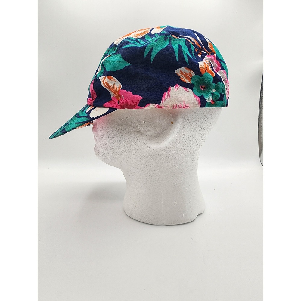 Vintage Wendys Floral Tropical Snapback Hat OSFA - Picture 2 of 5